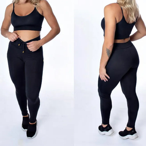Conjunto de ropa de yoga para mujer 2025 Ropa de gimnasio sin costuras completa Ropa de fitness personalizada para marcas - Product Image 3