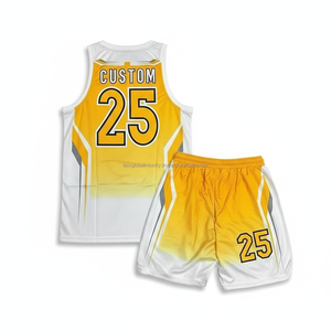 Ensemble de maillots de basket-ball pour hommes en gros, uniformes personnalisés pour adultes, t-shirts et shorts pas chers, tenues de basket-ball pour femmes en polyester - Product Image 5