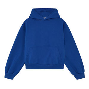 เสื้อฮู้ดดี้โอเวอร์ไซส์พรีเมียม ผ้าฟลีซคอตตอน 400GSM สกรีนโลโก้ตามสั่ง ผลิตแบบ OEM สไตล์สตรีทแวร์ สำหรับผู้ชาย ผู้หญิง และวัยรุ่น - Product Image 3