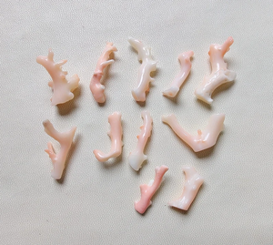 ขายไม้ปะการังสีขาว64 CTS, แท่งเฉดสีชมพู, อัญมณีสีขาวปะการังธรรมชาติ100%, แท่งขัดหลวมสำหรับทำเครื่องประดับ - Product Image 5