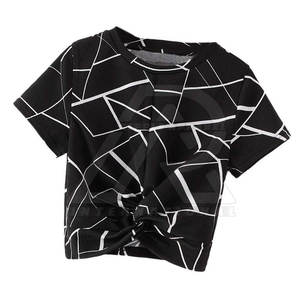 Top corto elegante para mujer, nuevo diseño personalizado de alta calidad para verano, estilo informal, el mejor precio al por mayor - Product Image 2