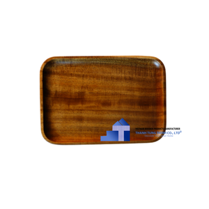 Produit chaud Plateau en bois de haute qualité pour la nourriture Plateau de service en bois d'acacia pour ustensiles de cuisine d'une usine vietnamienne pour la vente en gros - Product Image 1