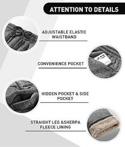 Pantalon décontracté pour homme coupe ajustée/Meilleur prix de gros Pantalon décontracté pour homme respirant à séchage rapide téléchargé par Dress Sports - Product Image 5