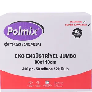 Sac poubelle ménager Polmix Eco Industrial Jumbo Cop Torbasi 80x110 1 boîte de 20 pièces - Product Image 1