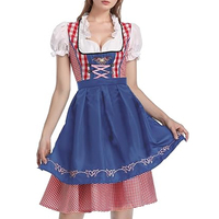 Mode Oktoberfest bière fille Costume grande taille 2025 allemagne Tradition Oktoberfest Dirndl bière fille Costume robe et tablier