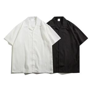 เสื้อคิวบาผู้ชายผ้าคอตตอนเนื้อนุ่มใส่สบายเสื้อคิวบาคอตตอนแขนสั้นคอตตอนปกคิวบาสำหรับผู้ชาย - Product Image 5