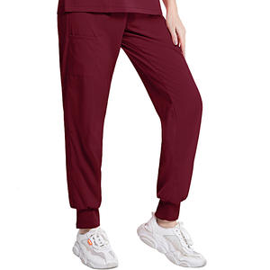 Traje de Tela Suave y Flexible con Diseño Moderno de Cierre, Pantalones Anchos, Uniformes Médicos de Hospital para Enfermería, para Hombres y Mujeres - Product Image 1
