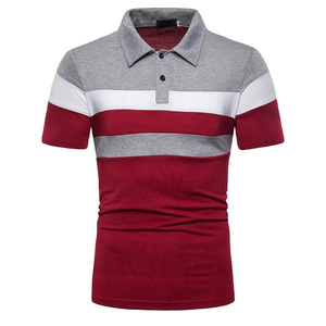 Polo de algodón de secado rápido con logotipo bordado al por mayor, Polo informal de manga corta de color liso - Product Image 2