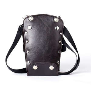 <b>Leather</b> Holster and Hip Bag Utility Belt With Silver Hardware Multi-function Holster Belt - Product Image 4