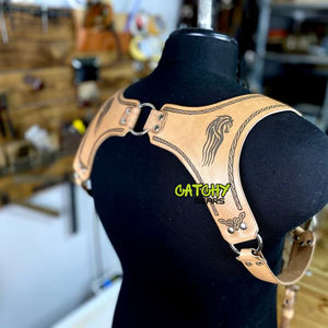 Bretelles en cuir ajustables pour hommes, élégantes et fonctionnelles - Product Image 4