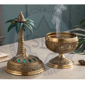 Quemador de Incienso de Latón Moderno de Lujo Shree Radhey International, Ecológico, 100% Natural, Difusor de Aromaterapia/Incensario para Ramadán - Product Image 6