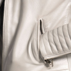 Chaqueta de Motocicleta para Mujer, Hecha en Pakistán, de Piel de Oveja, Transpirable, a la Moda, Resistente al Viento, Ecológica, de Invierno, Color Personalizado - Product Image 6