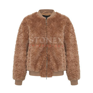 เสื้อโค้ทผู้หญิงขนเทียมสไตล์ใหม่ล่าสุดแจ็กเก็ตสไตล์หรูหราสำหรับฤดูหนาว - Product Image 1