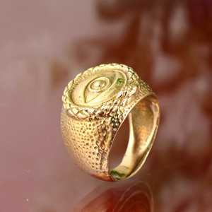 Anillos de joyería de moda chapados en oro de 18 quilates o latón Alianzas de Boda estilo retro para hombre éxito de ventas - Product Image 3