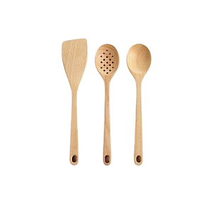 ชุดเครื่องครัวไม้อาคาเซียแบบทำมือช้อนตักพาสต้าทัพพีตักซุปที่ใช้ในครัว - Product Image 5
