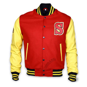 Meilleures ventes de vestes universitaires légères et réglables pour hommes avec col montant Design Letterman surdimensionné durable pour la saison hivernale - Product Image 6