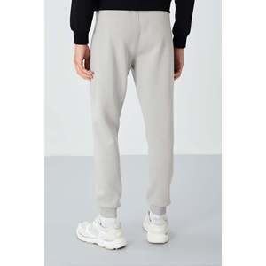 Pantalon de survêtement pour homme Cesar avec poches en tissu et tissu brossé - 84929 - Stone - Product Image 5
