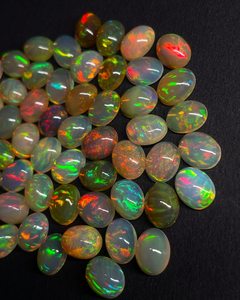 Rare Quality White <b>Opal</b> Cabochon Stone Natural Ethiopian Welo <b>Opal</b> Cabochon Multi Fire <b>Opal</b> Cabochon Gemstone For Making Jewelry - Product Image 3