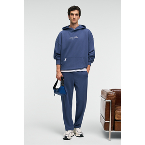 GRIMELANGE CLARENCE Pantalon de survêtement pour homme 100% coton avec cordon de serrage, taille élastiquée, poche arrière et étiquette décorative - Product Image 5