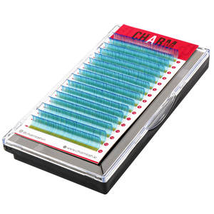 Iced Glamorous Cashmere Colored <b>Lash</b> Extension Eyelashes Unique Blue Full Volume Wholesale <b>Individual</b> Premium <b>Lash</b> Extension - Product Image 1