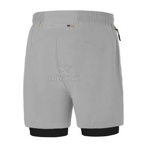 กางเกงขาสั้นผู้ชายสำหรับออกกำลังกายและไลฟ์สไตล์ ระบายอากาศได้ดี เป็นมิตรกับสิ่งแวดล้อม แห้งเร็ว นุ่ม เบาสบาย เหมาะสำหรับใส่ลำลอง ท่องเที่ยวช่วงสุดสัปดาห์ อบอุ่น สีพื้น - Product Image 2