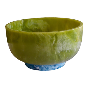 Cuenco de resina hecho a mano para servir ensaladas, mesa de nuevo diseño personalizable para el hogar, jardín, cocina, forma personalizada, cuencos para servir alimentos, fruta - Product Image 1