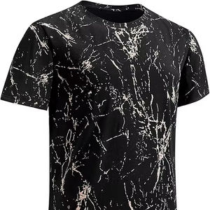 Camiseta de Manga Corta para Hombre de Alta Calidad en Poliéster/Algodón con Impresión de Logotipo Personalizado, Servicio OEM, Transpirable y de Secado Rápido - Product Image 6
