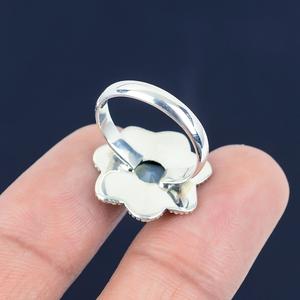 Anillo hecho a mano de Plata de Ley 925 Aqua Chalcedony, joyería fina de diseñador único para mujer, ropa de fiesta, anillo de regalo de cumpleaños y boda - Product Image 5