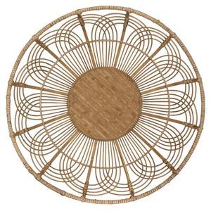 <b>Round</b> Unique Shape Decoration Designer Luxury Fancy Stylish Modern <b>Rattan</b> Flower Designing Antique Wall Art in Good Price - Product Image 2
