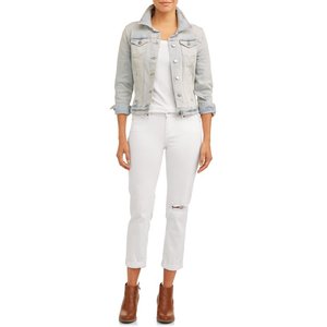 OEM/ODM 100% Cotton Jeans Latest Fashion Women Custom Embroidery Denim <b>Jackets</b> Women Denim Cotton Jeans <b>Jackets</b> - Product Image 3