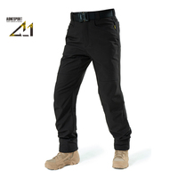 Pantalon tactique safari pour homme, coupe droite, tissé, taille haute, braguette zippée, respirant, coupe-vent, séchage rapide, poids moyen, polyester et élasthanne