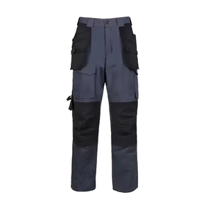 Pantalones de seguridad de construcción de alta visibilidad personalizados al por mayor 2025 pantalones de trabajo Unisex multicolor cinta elástica de algodón - Product Image 4