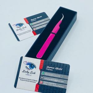 LUCKY LASH <b>TOOLS</b> Professional Curved Eyelash Extension Tweezers Stainless Steel <b>Smooth</b> Tip 10mm Anti-Magnetic Precision Tweezers - Product Image 6