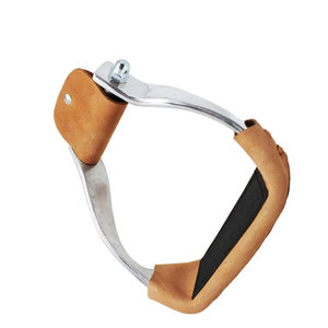 Étriers de selle de cheval occidental de qualité supérieure en aluminium léger torsadé incliné stabilité d'équitation baril de piste corde plaisir équitation - Product Image 4
