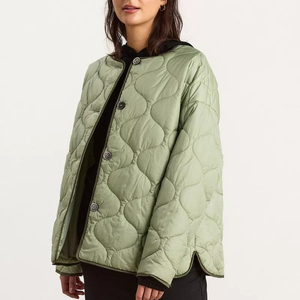 Wholesale Custom High Quality Light Weight Best Quality Puffer Jacket Custom Padded Breathable <b>Quilted</b> Jackets for Females - Product Image 1