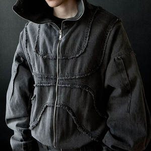 Tendance streetwear masculine punk décontractée, sweat à capuche uni respirant avec poche, 100% coton, écologique, style urbain d'hiver, meilleur choix - Product Image 2