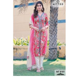 Conjunto de Kurti de Algodón Moderno y Cómodo, Elegante Dupatta, Prenda Inferior Coordinada, Ropa Étnica India, NEETA CREATION, Secado Rápido, Casual, Listo para Usar - Product Image 1