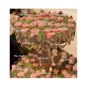 Marble And Iron Chocolates Serving Stand With Exclusive Quality Serving <b>Dessert</b> And Food Stand At Best Price - Product Image 5