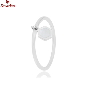เครื่องประดับแฟชั่นสำหรับงานแต่งงานแหวนเคลือบสีขาวเงินสเตอร์ลิง925 - Product Image 2
