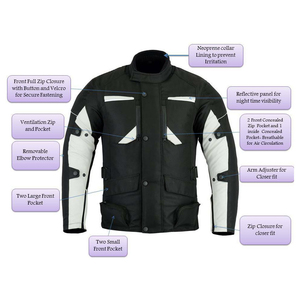 Chaqueta de carreras de moto personalizada para hombre, ropa de carreras de Cordura transpirable, chaqueta de carreras de Cordura personalizada para moto - Product Image 4