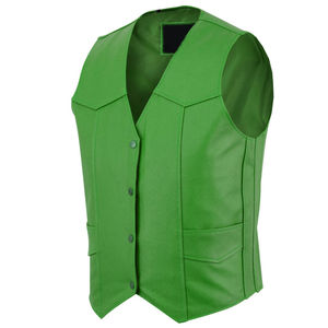 Direct Factory Best Quality <b>Black</b> Leather Racing <b>Vest</b> for Men Casual Plus Size Winter Features Men's <b>Vests</b> & Waistcoats - Product Image 3