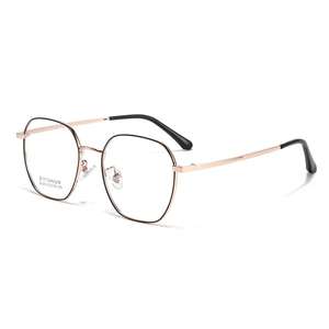 Monturas de gafas metálicas poligonales de alta calidad y a la moda al por mayor - Product Image 4