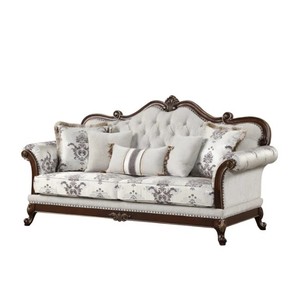 Sofa mewah klasik <span class=keywords><strong>2</strong></span> dudukan coklat tua padat kayu mahoni-furnitur kayu antik buatan tangan dari Jepara Indonesia - Product Image 3
