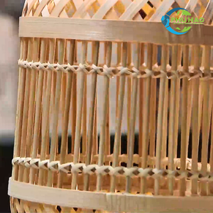 Découvrez la beauté intemporelle des lustres lanternes vietnamiennes en bambou et rotin pour Resort Ambiance Restaurant Home Decor Garden - Product Image 2