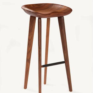 Taburete compacto de madera con diseño de ahorro de espacio Ideal para apartamentos pequeños Cocinas Oficinas y balcones al aire libre - Product Image 1