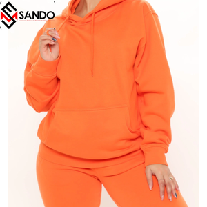 Unisex de alta calidad 100% algodón francés Terry Hoodie Jogger Set transpirable gimnasio Fitness ropa Plus estampado para correr Reversible - Product Image 2