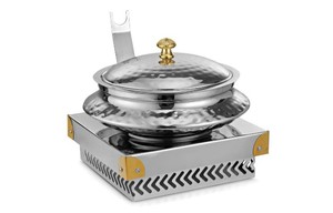 Hôtel Restaurant Réchaud en cuivre de luxe Haute qualité Nouveau design Meilleur réchaud en cuivre - Product Image 2