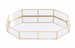 <b>Wedding</b> Party Tabletop Decorating Catering Serving Metal and Glass Tray Luxury Hotel Restaurants Catering Serving Usage - Product Image 3