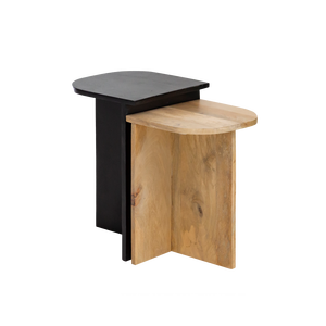 Mesa de centro anidada de madera de mango Faro - Product Image 2