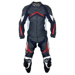 Traje de carreras de motos con logotipo personalizado de alta calidad Chaqueta de cuero de una pieza cómoda y transpirable Diseño a prueba de viento - Product Image 1